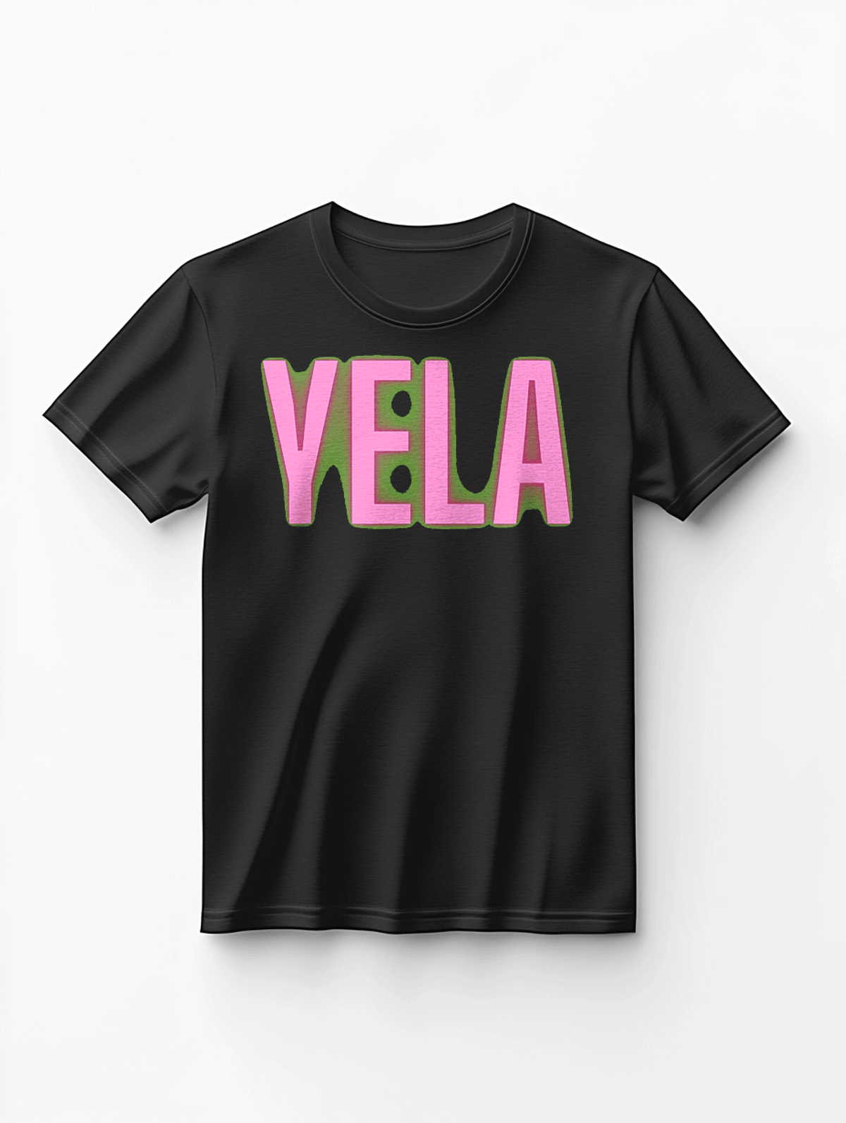 Customizable "Pray, Work, Trust, YELA" Inspirational Black T-Shirt