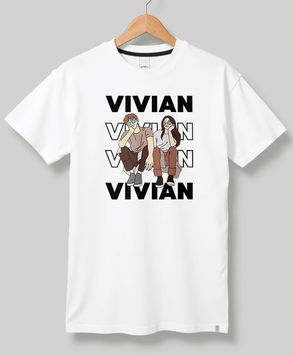 VIVIAN's Personalized T-Shirt | Trendy Illustration
