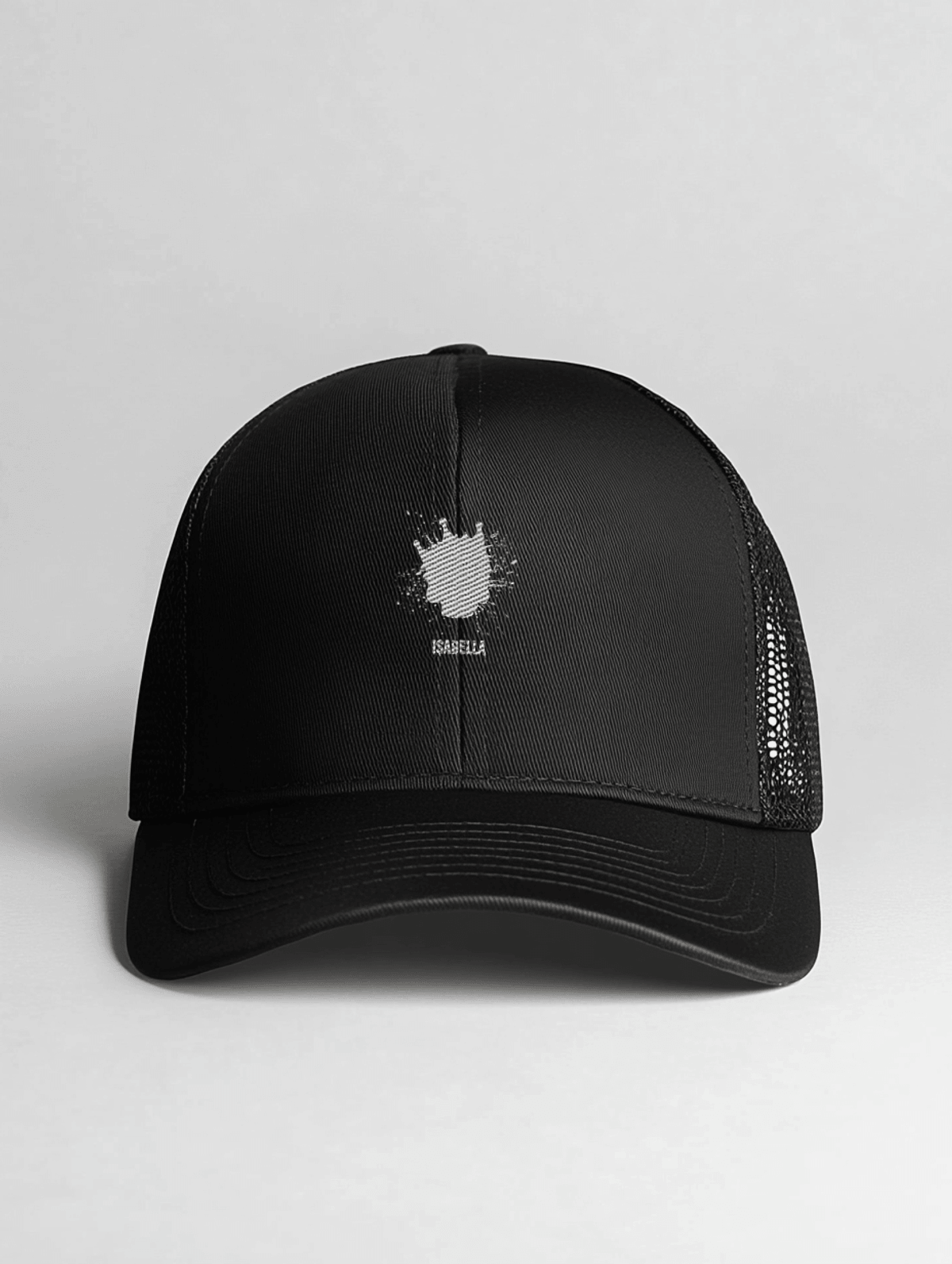 ISABELLA's Personalized Black Cap - Modern Design