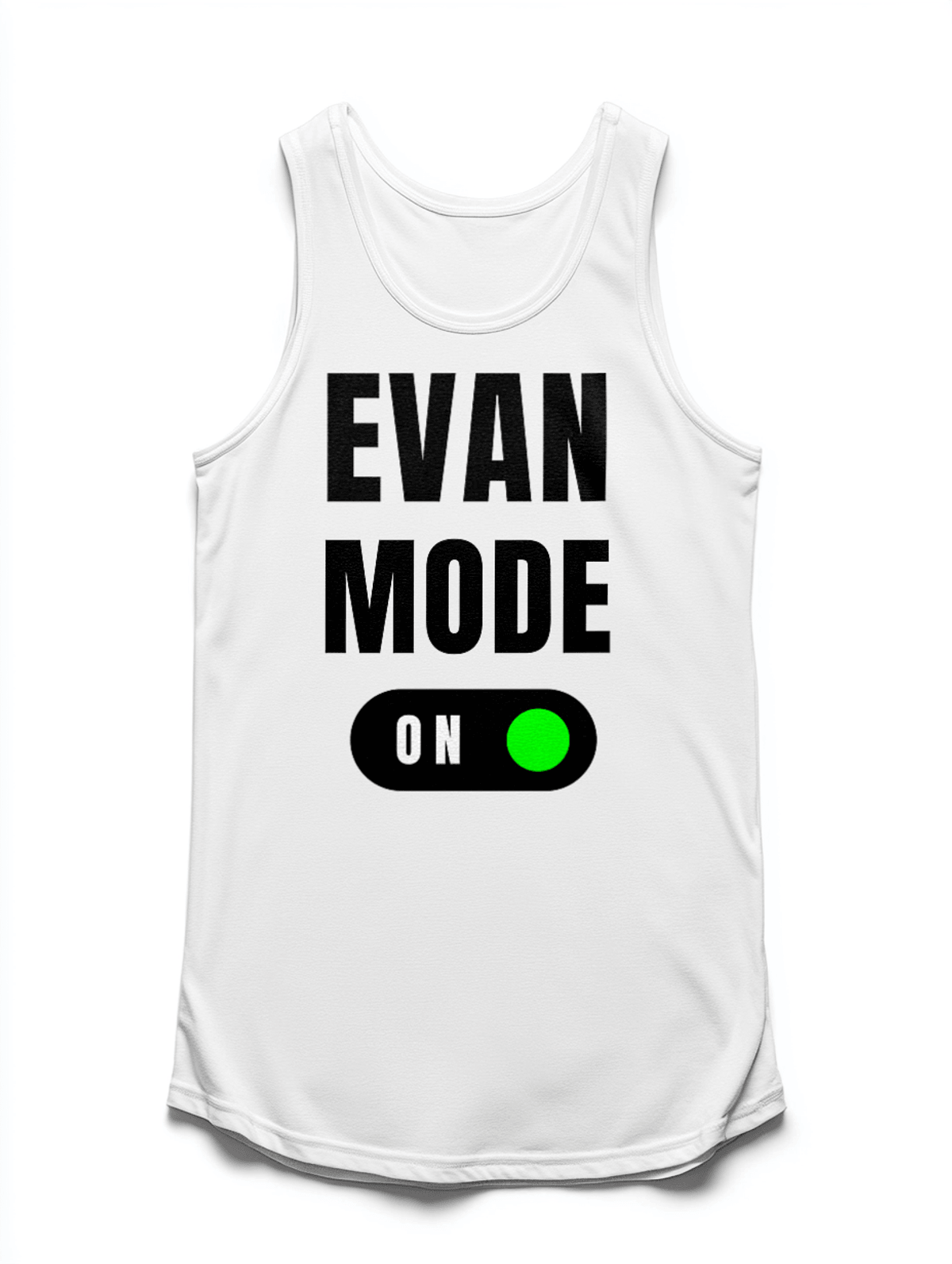 EVAN's 'Mode On' Personalized Tank Top - Bold Design