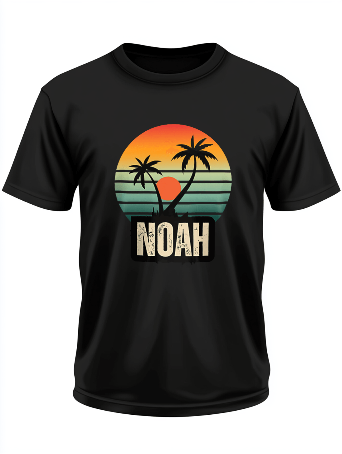 NOAH Personalized Sunset & Palm Scenery T-shirt