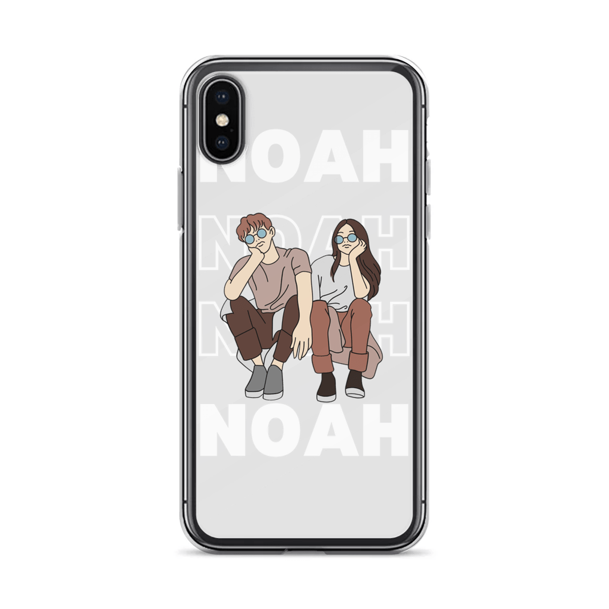 Personalized "NOAH" Artistic Phone Case with Bold NOAH Design