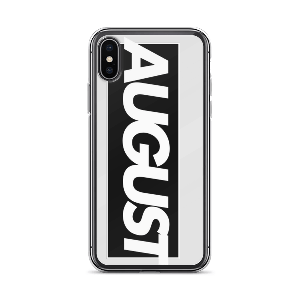 AUGUST Sleek Custom Phone Case - Black & White Design