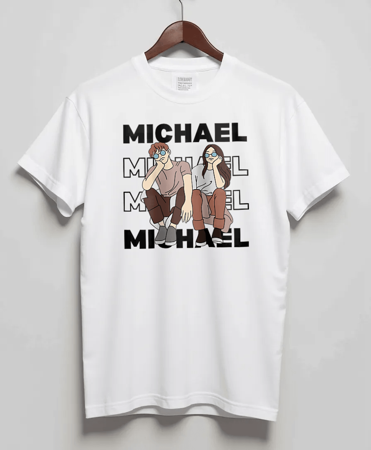 MICHAEL Personalized T-Shirt | Duo Design