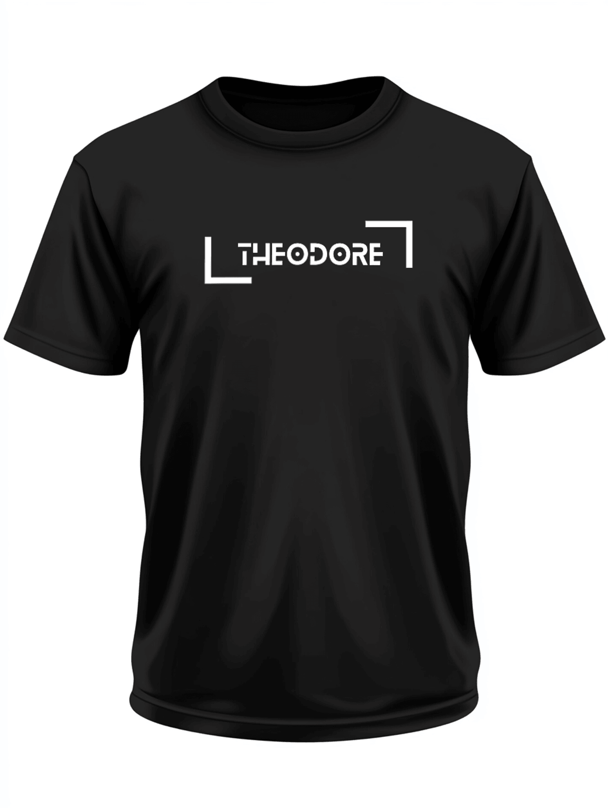 THEODORE's Minimalist Black T-Shirt - Personalized