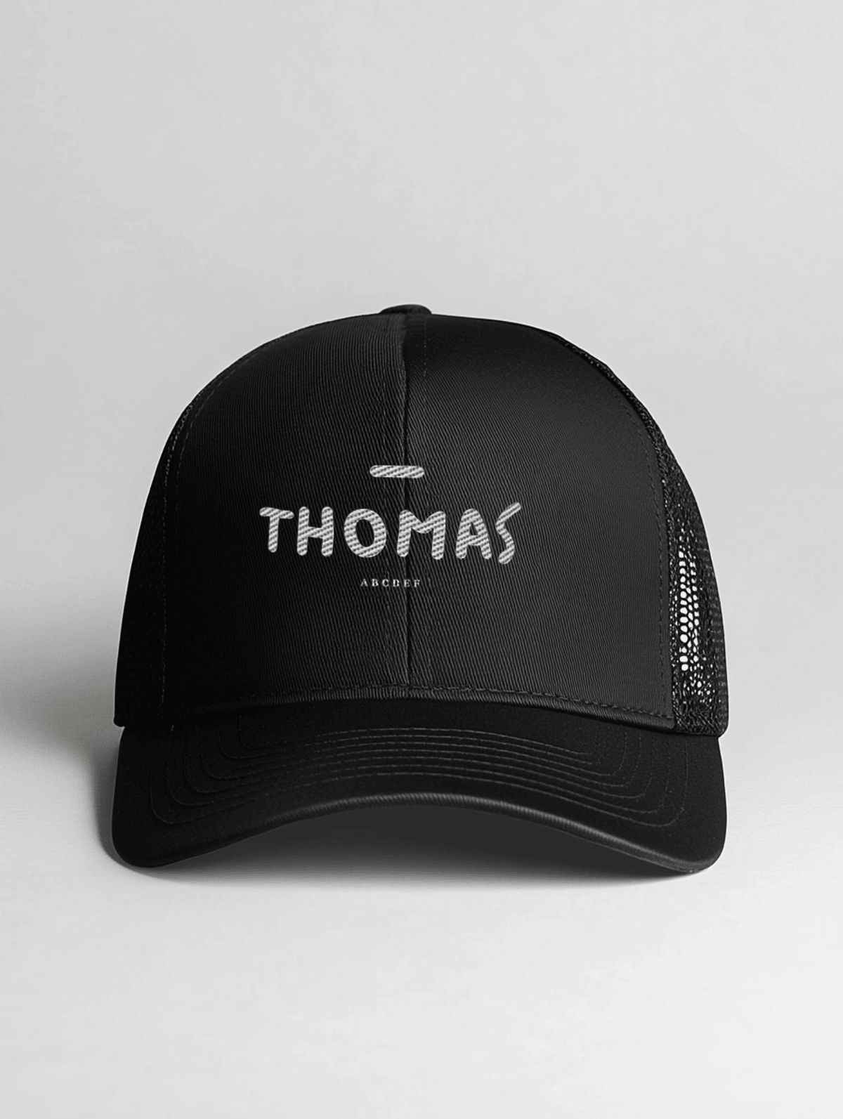THOMAS Personalized Black Cap - Chic Design