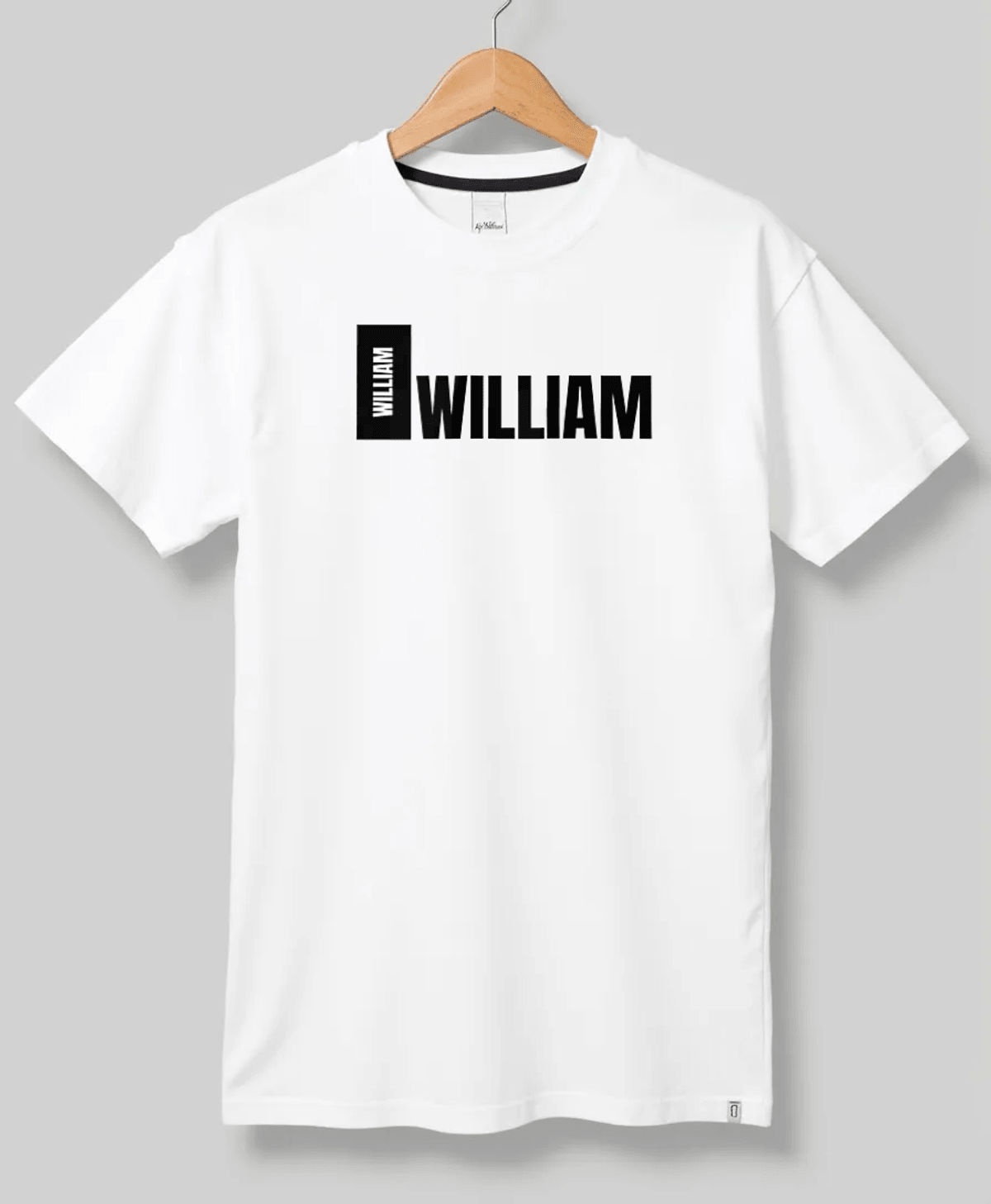 WILLIAM's Personalized T-Shirt - Modern Minimalist Design