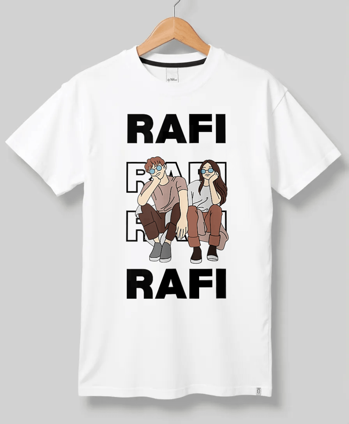 RAFI's Custom Printed T-Shirt - Artistic Personalized Design