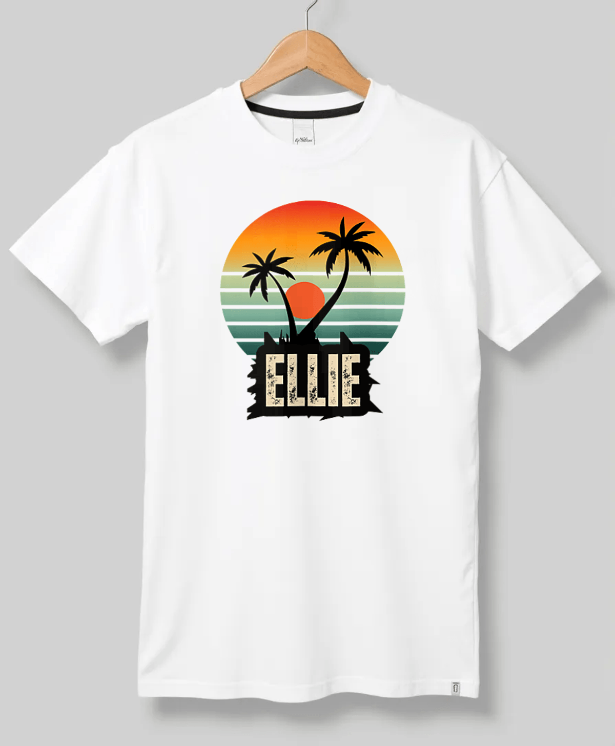 ELLIE's Personalized Tropical Sunset Tee