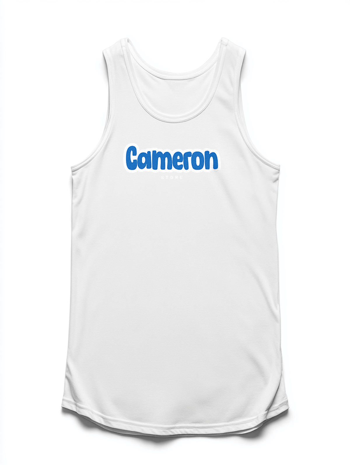 CAMERON Personalized Vibrant Blue Tank Top