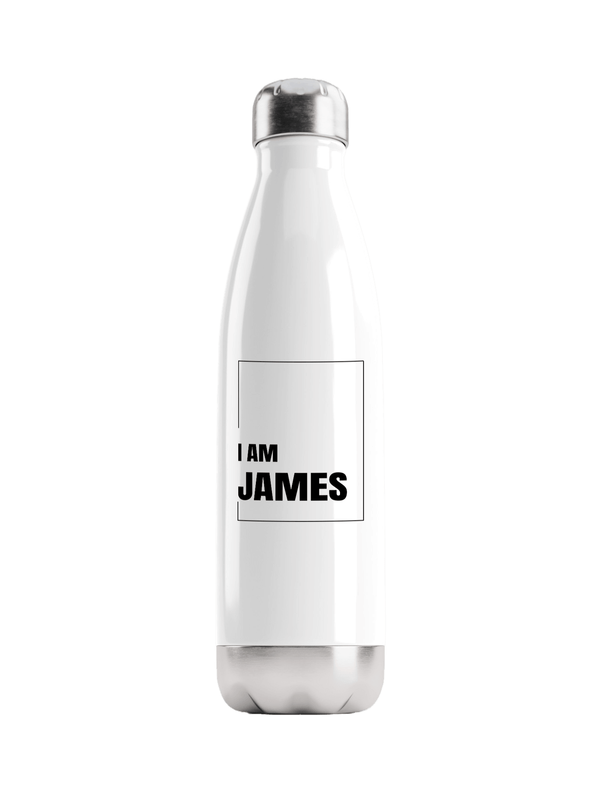 JAMES Personalized Water Bottle - Bold Statement