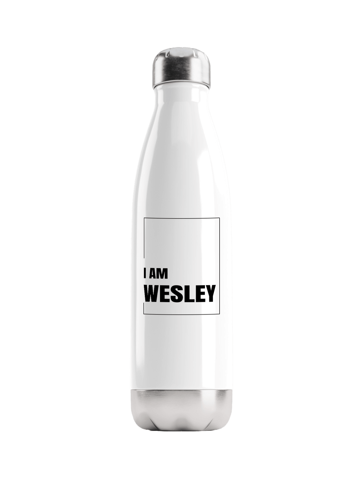 WESLEY Personalized Water Bottle - Bold Statement