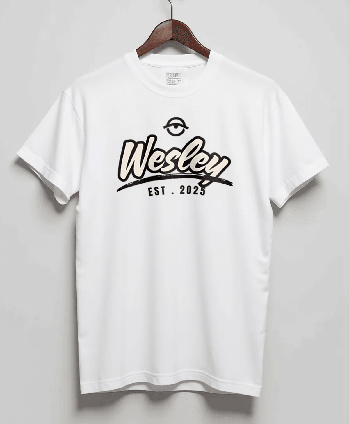 WESLEY's Personalized Vintage Logo T-Shirt EST. 2025