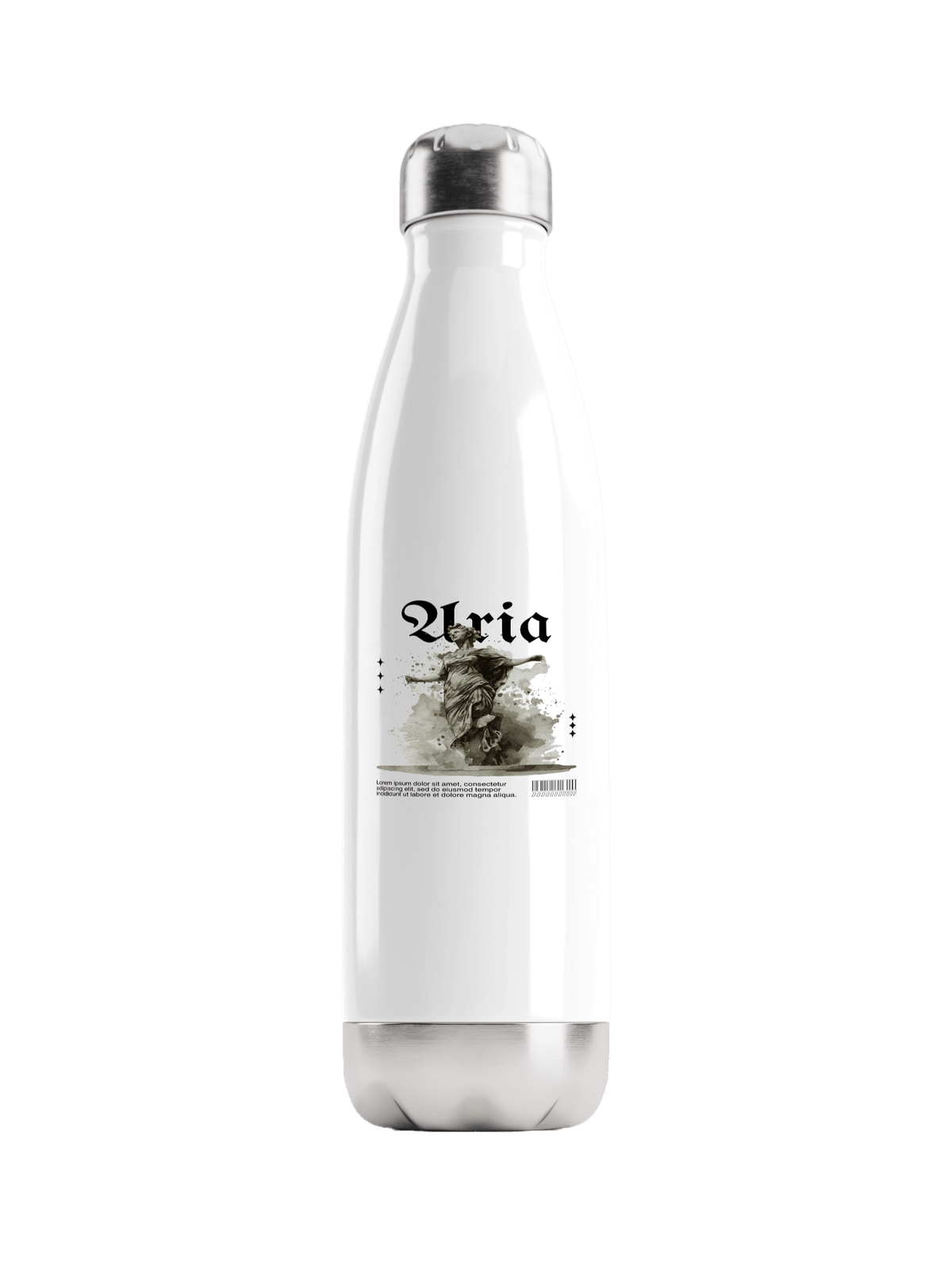 Personalized ARIA Artistic Watercolor Water Bottle - Premium Quality