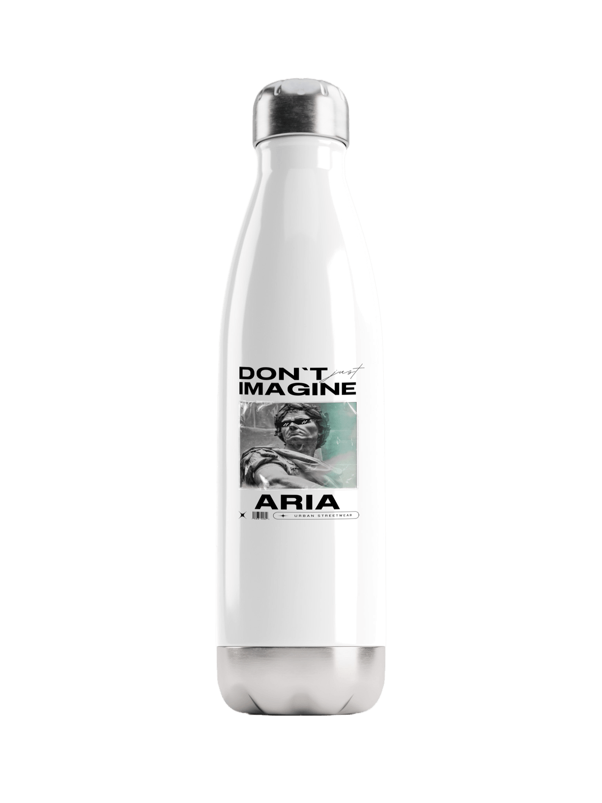Personalized ARIA Hydration Water Bottle - Modern and Motivational Design