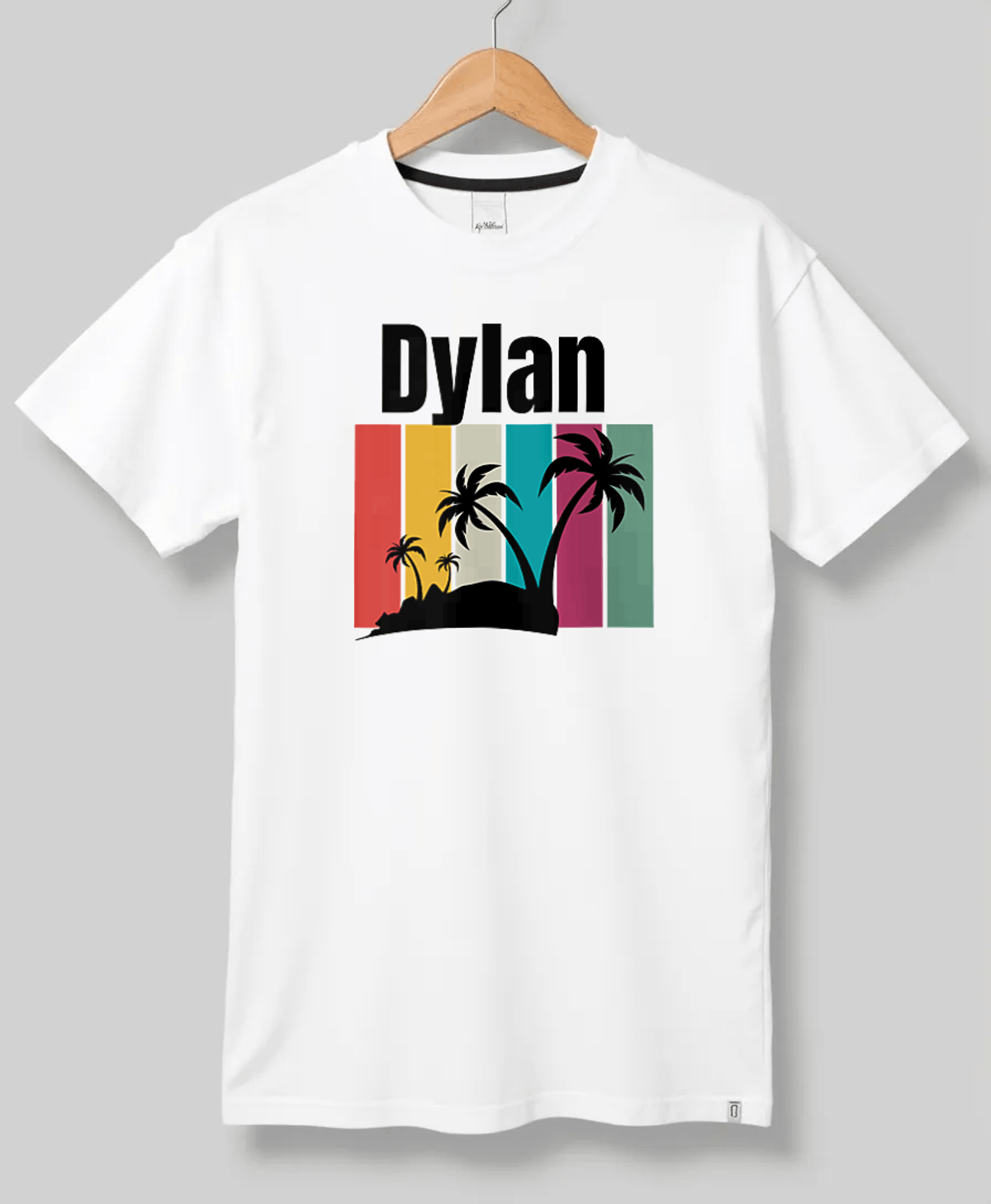 DYLAN's Tropical Charm T-Shirt with Palm Design