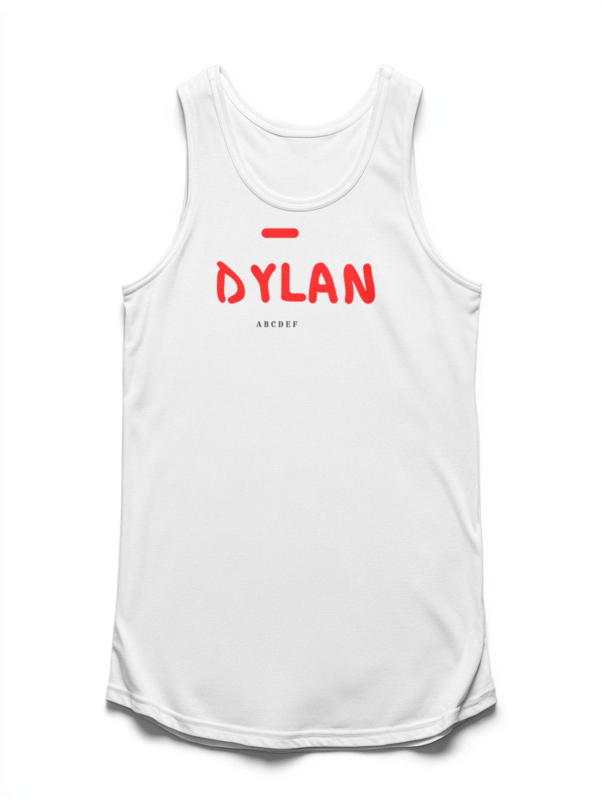 DYLAN Personalized Tank Top - Bold Design