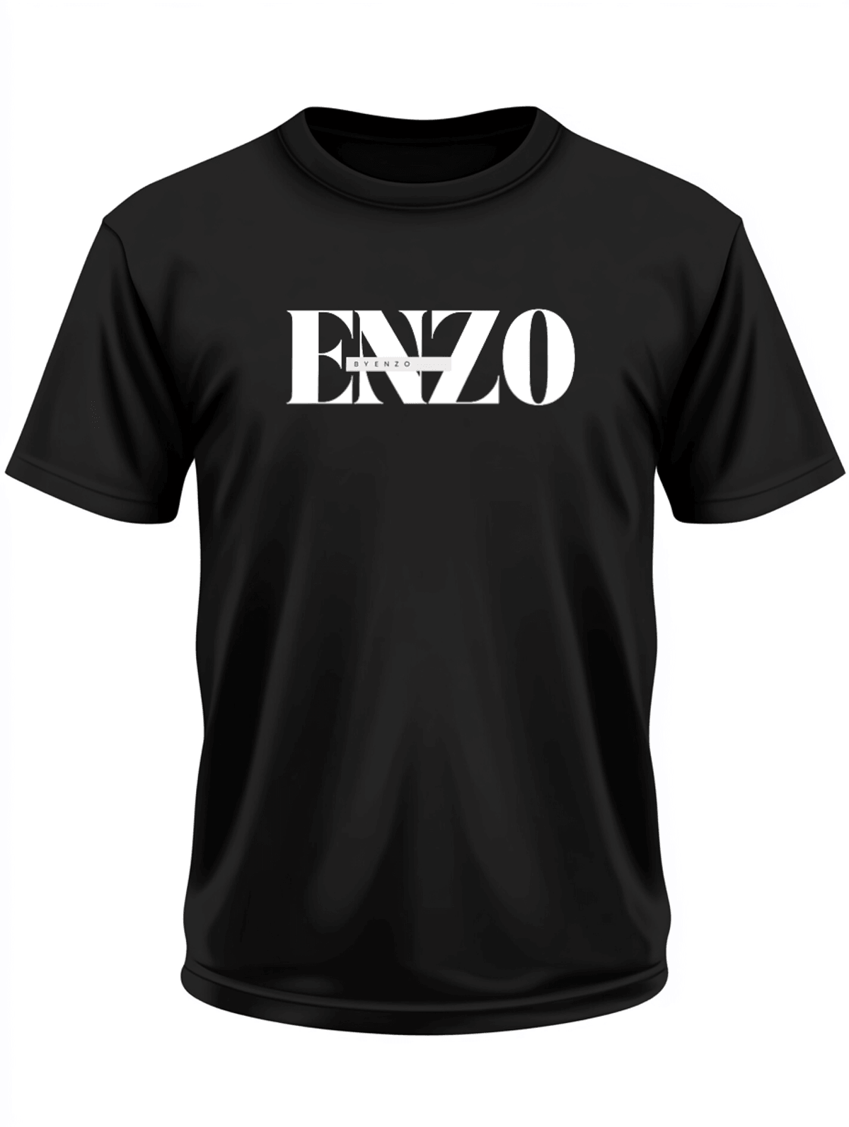 Custom ENZO Design Black T-shirt - Add Personal Touch with ENZO