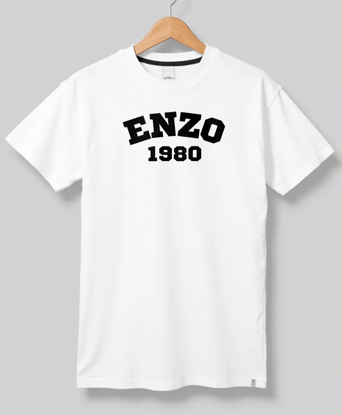 Stylish ENZO Personalized T-Shirt with Classic ENZO 1980 Print