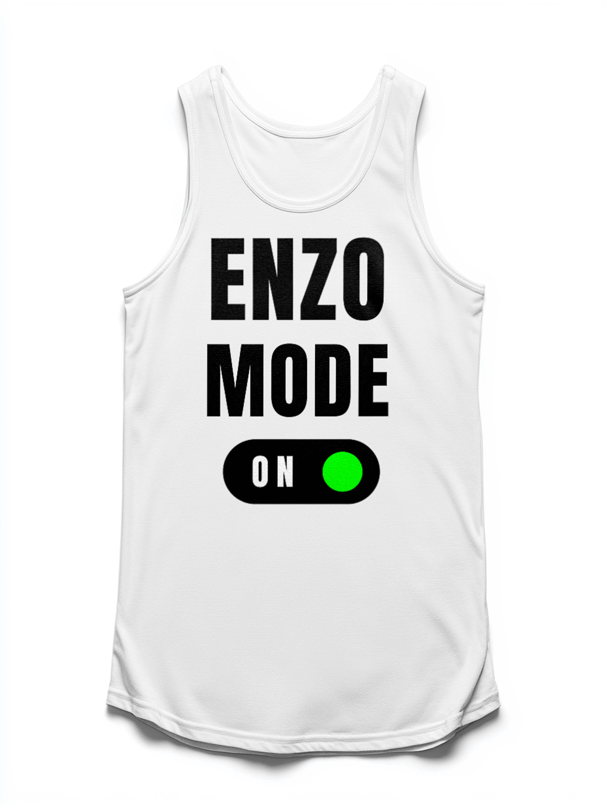 ENZO's 'Mode On' Personalized Tank Top - Bold Design