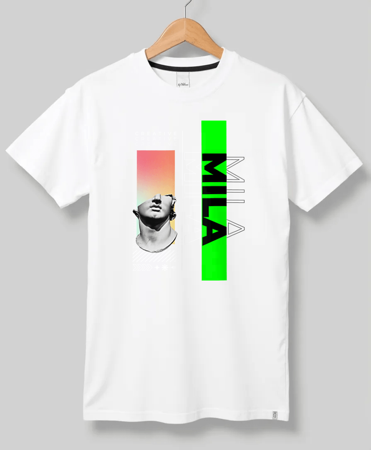 Personalized "MILA" Design MILA Print Premium White Tee