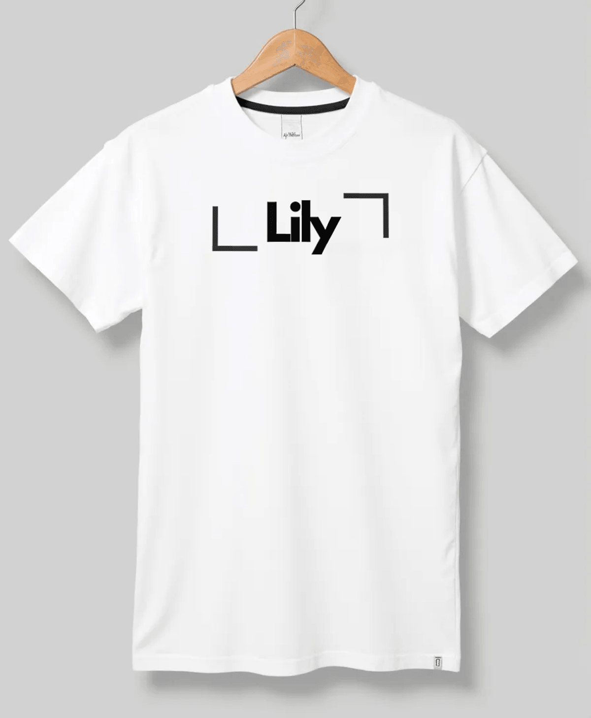 Personalized LILY Uniqueness Tee - LILY Design on Premium White T-shirt
