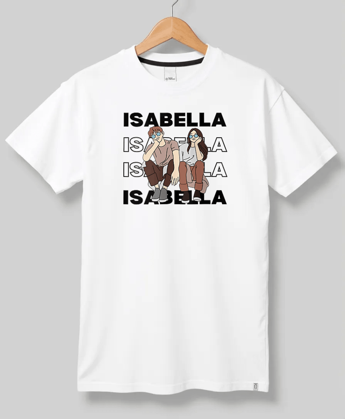 ISABELLA Personalized T-Shirt - Trendy Illustration