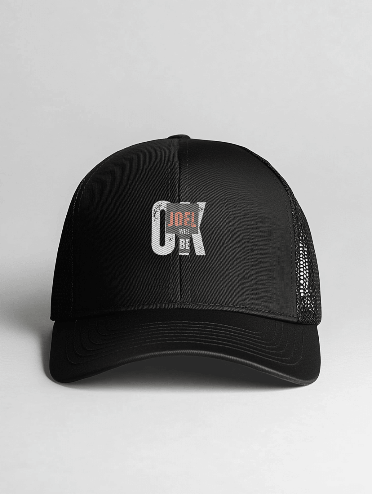 Personalized JOEL Black Trucker Hat
