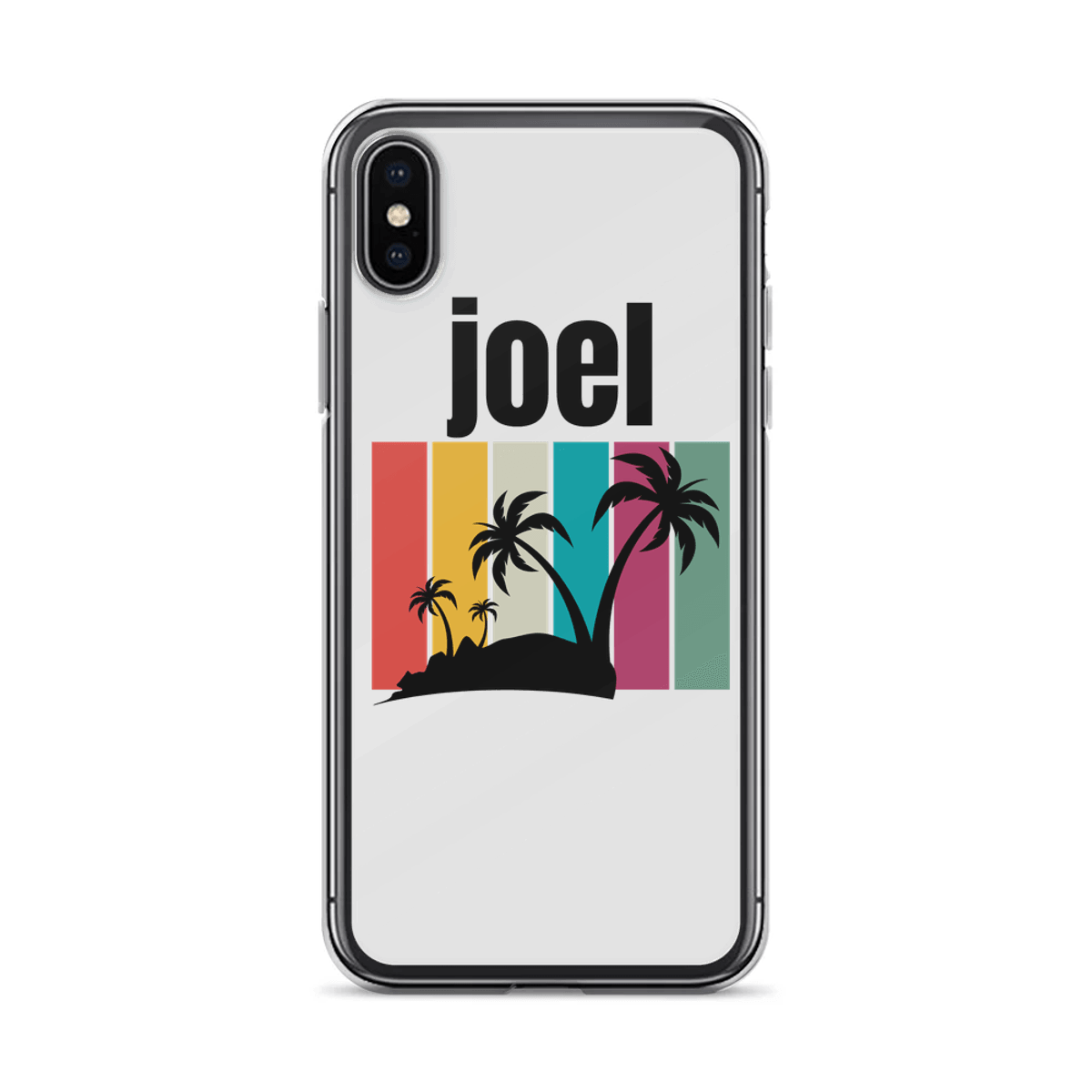 Personalized JOEL Retro Island Phone Case