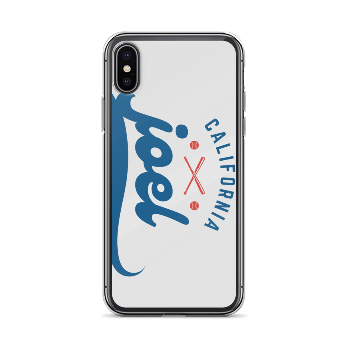 Personalized JOEL Phone Case with California Baseball Design