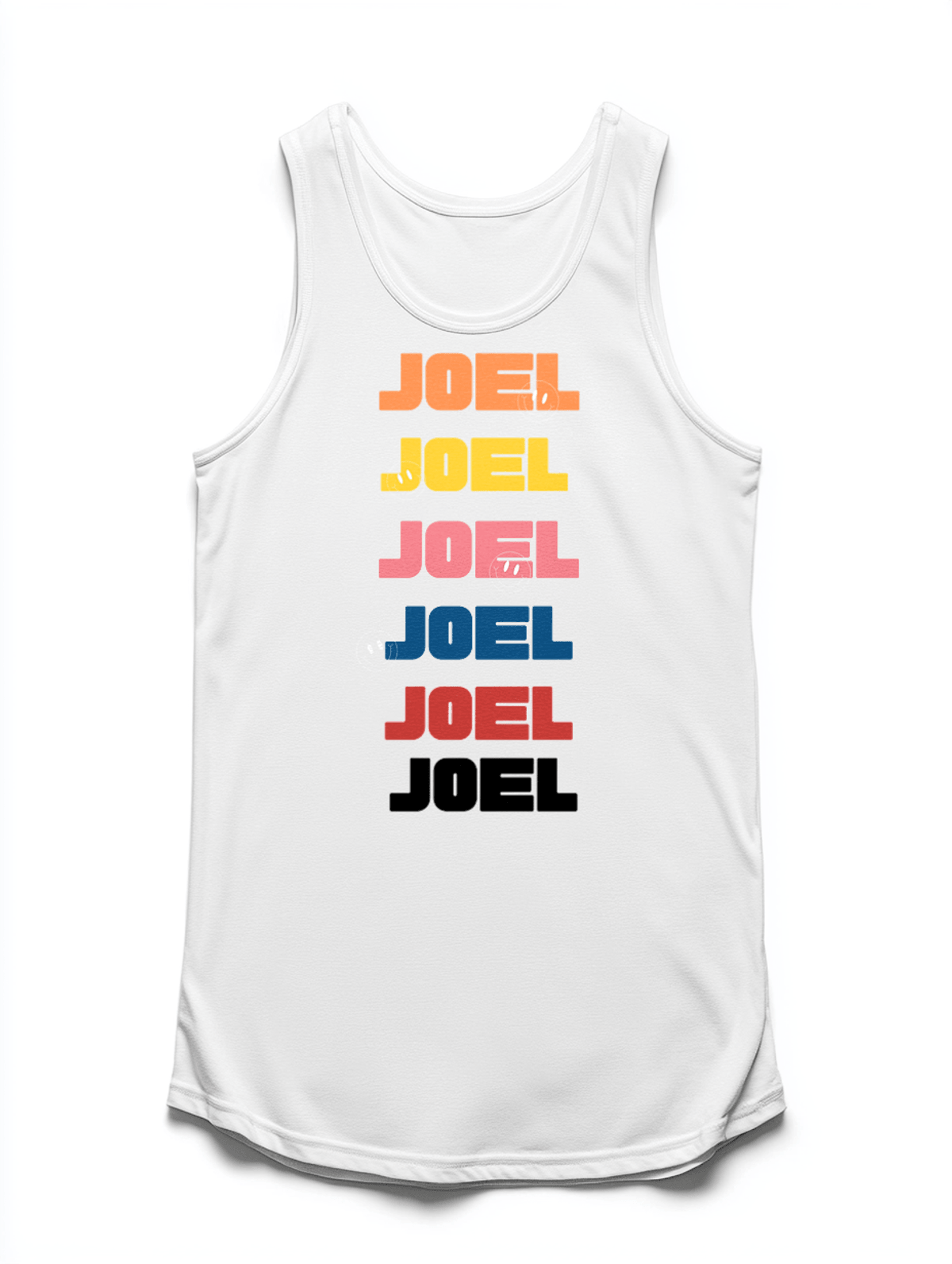 Personalized JOEL Retro-Inspired Tank Top