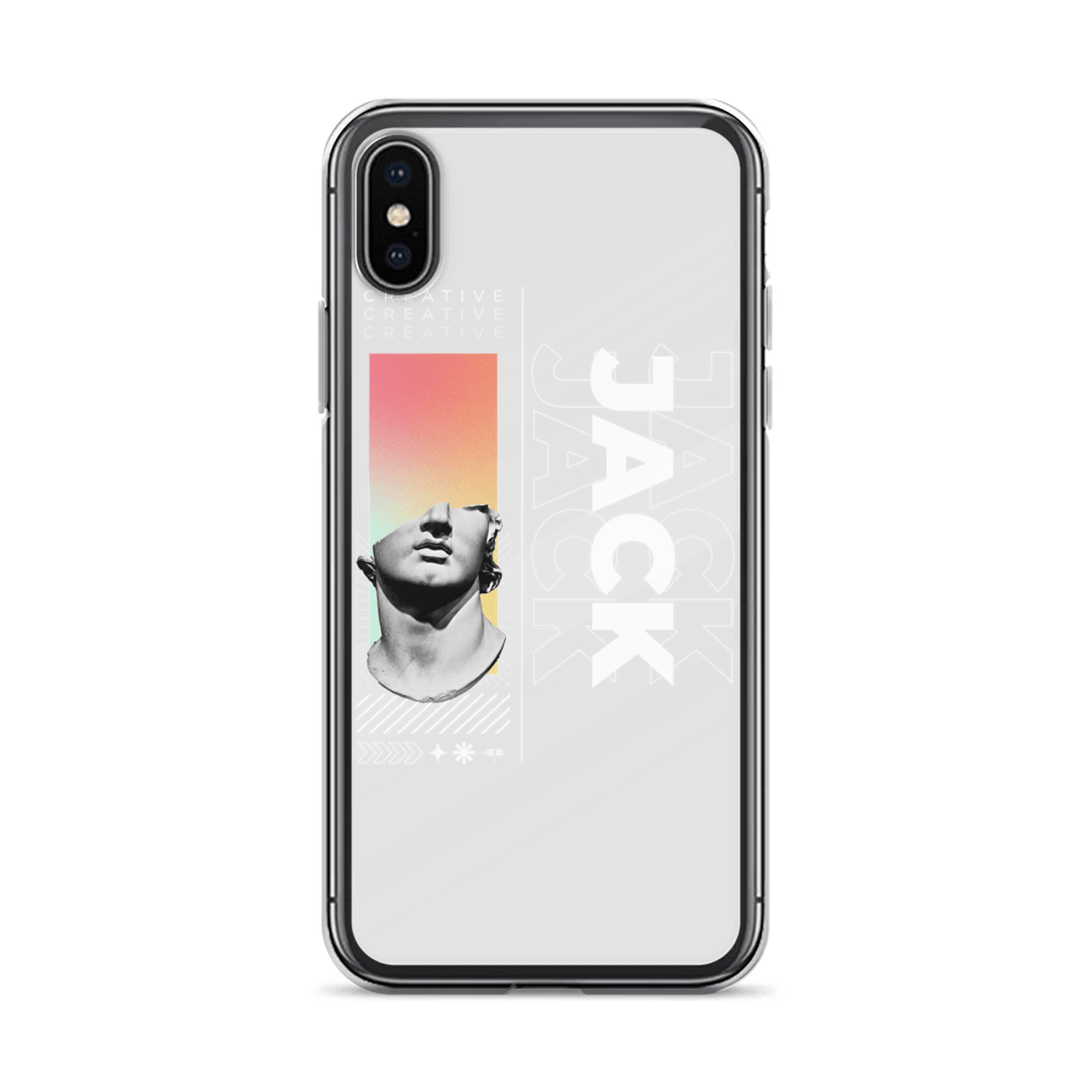 Personalized JACK Clear Phone Case
