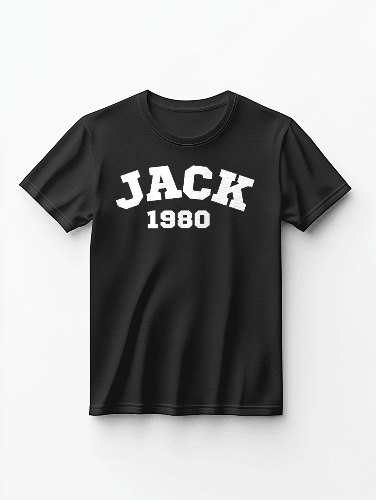 Personalized JACK Classic Black T-Shirt