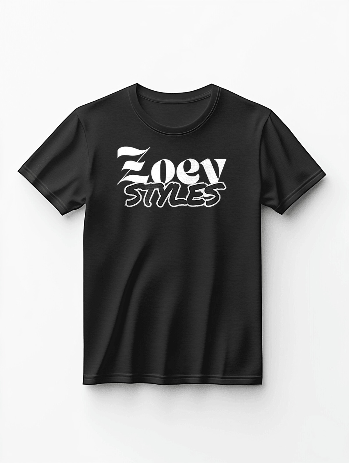 Personalized ZOEY T-Shirt in Black and White