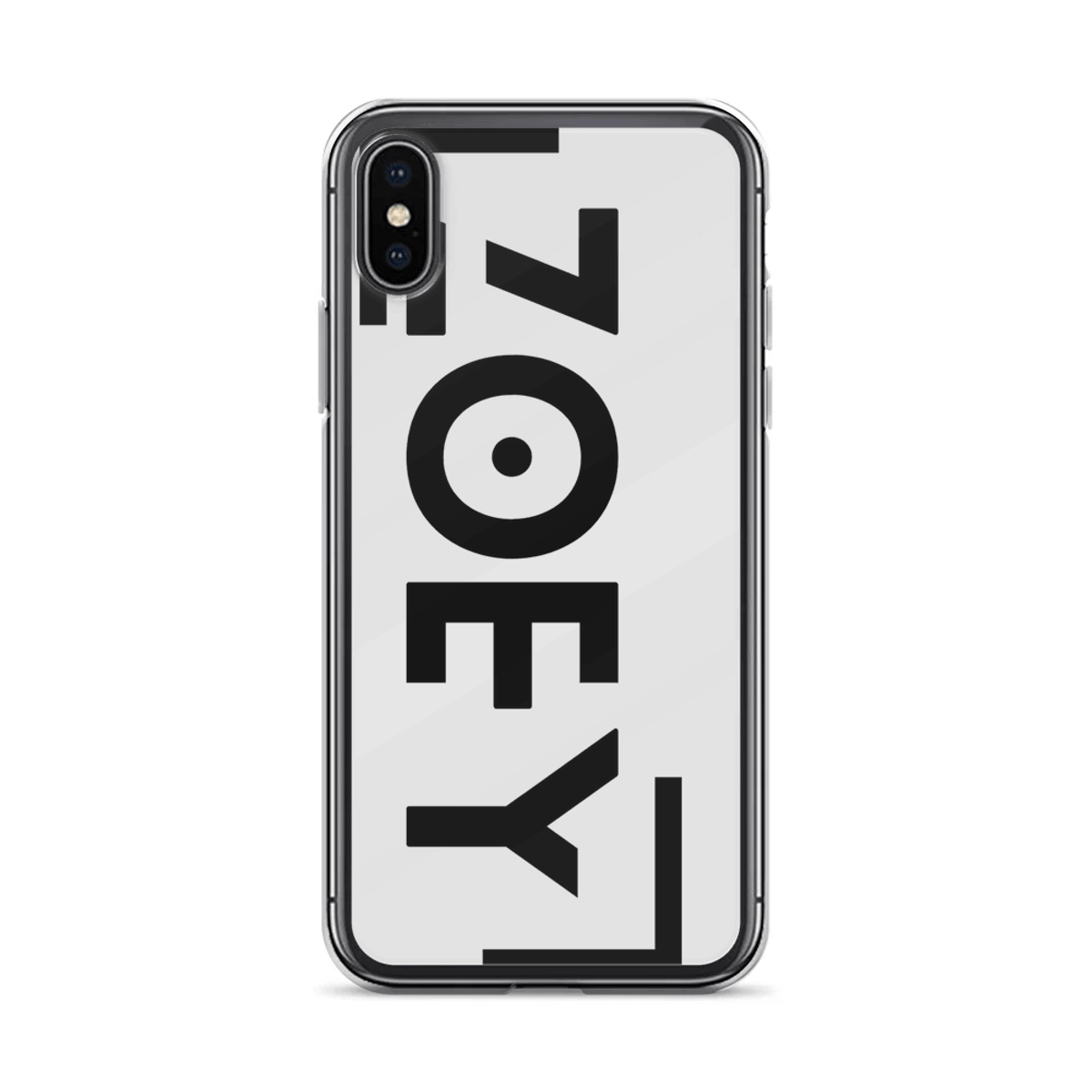 Personalized ZOEY Clear Phone Case