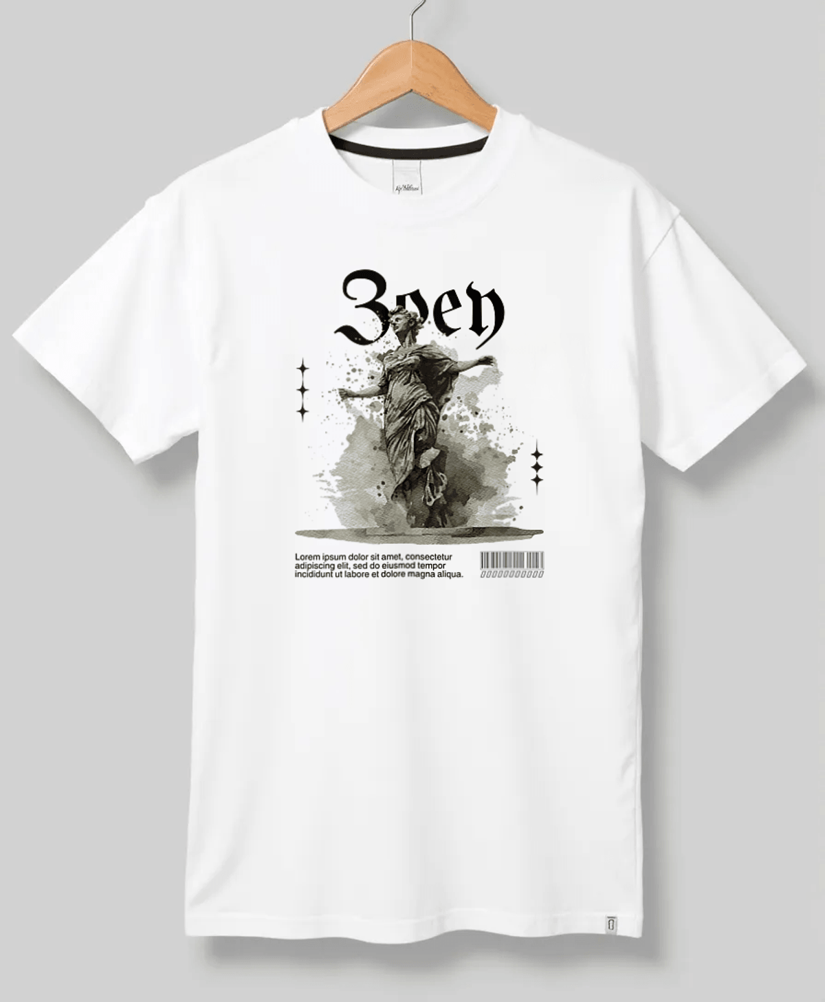 Personalized ZOEY Classical Statue T-Shirt