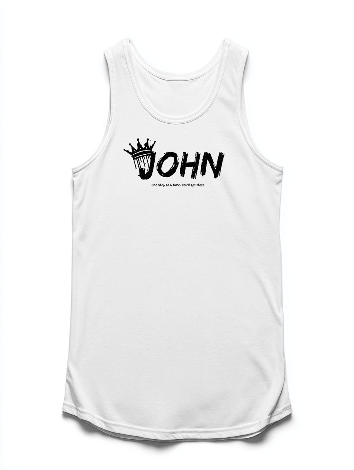 Personalized JOHN Tank Top with Crown Design