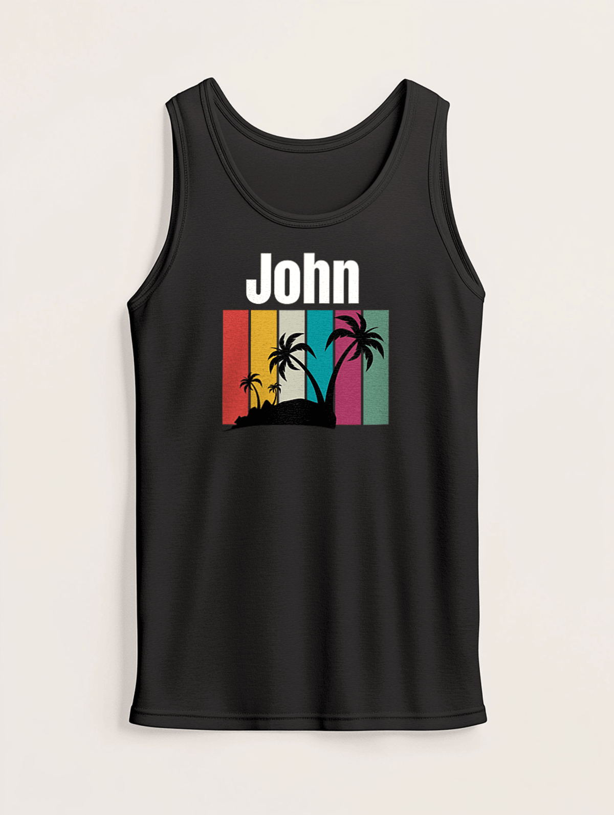 Personalized JOHN Beach Vibe Tank Top