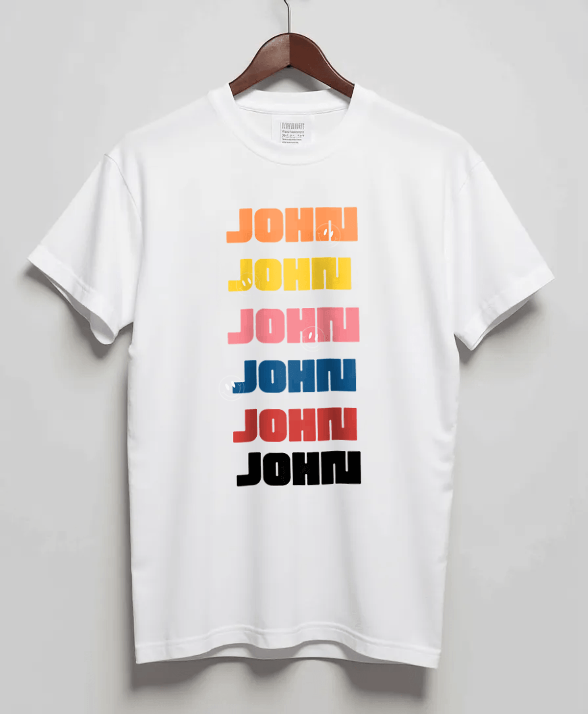 Personalized JOHN Rainbow T-Shirt