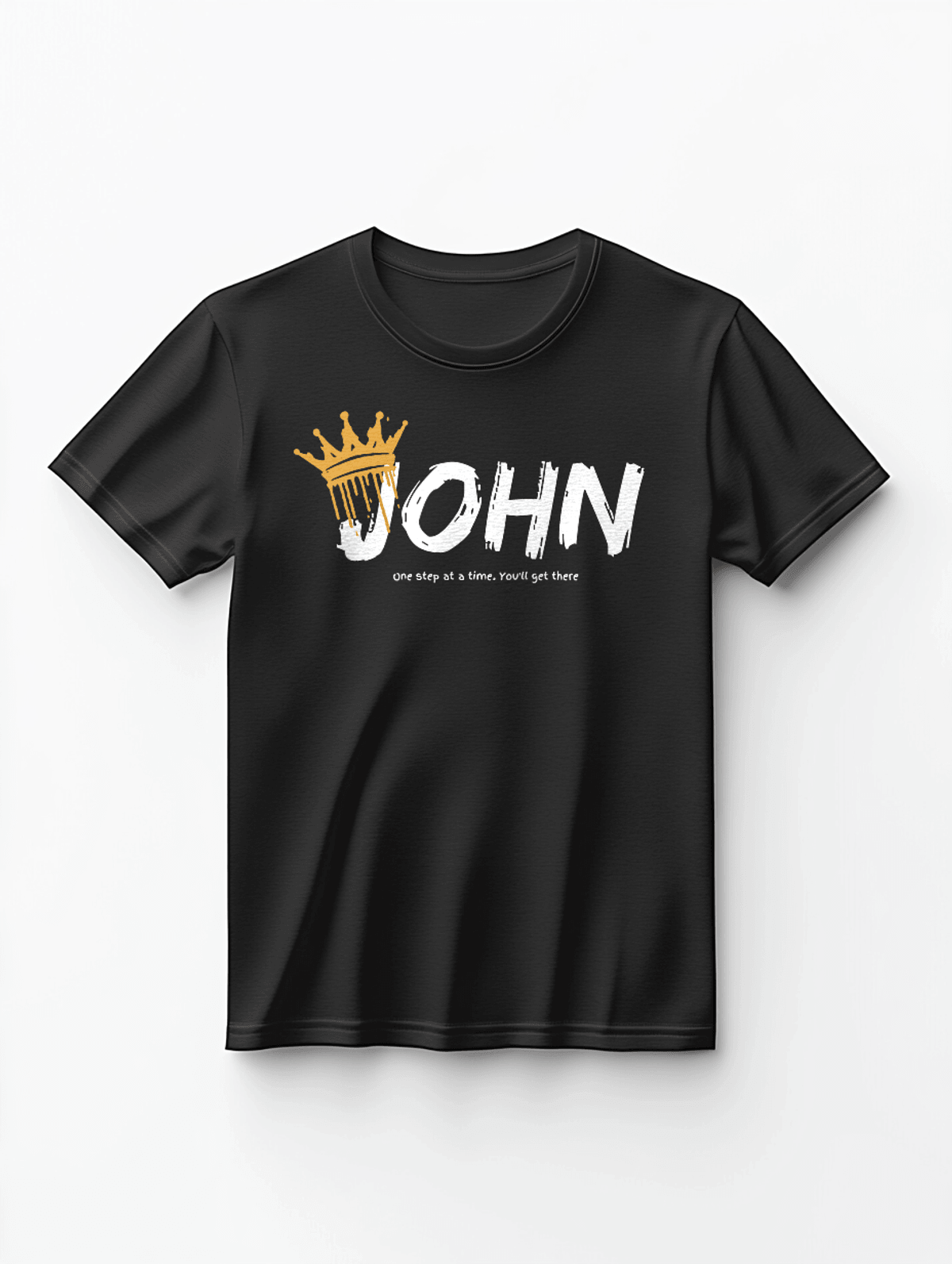 Personalized JOHN T-Shirt with Gold Crown