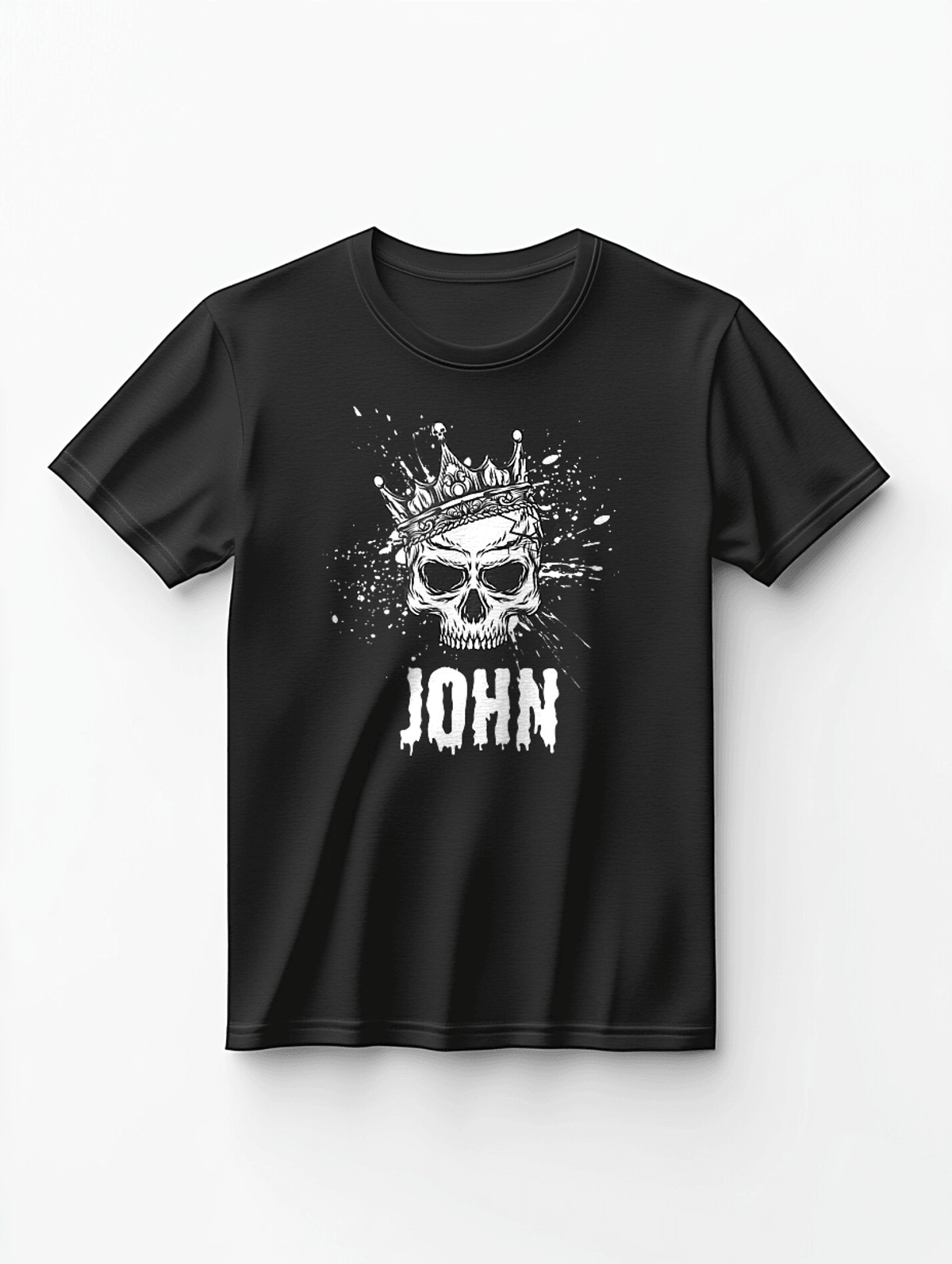 Personalized JOHN Skull T-shirt