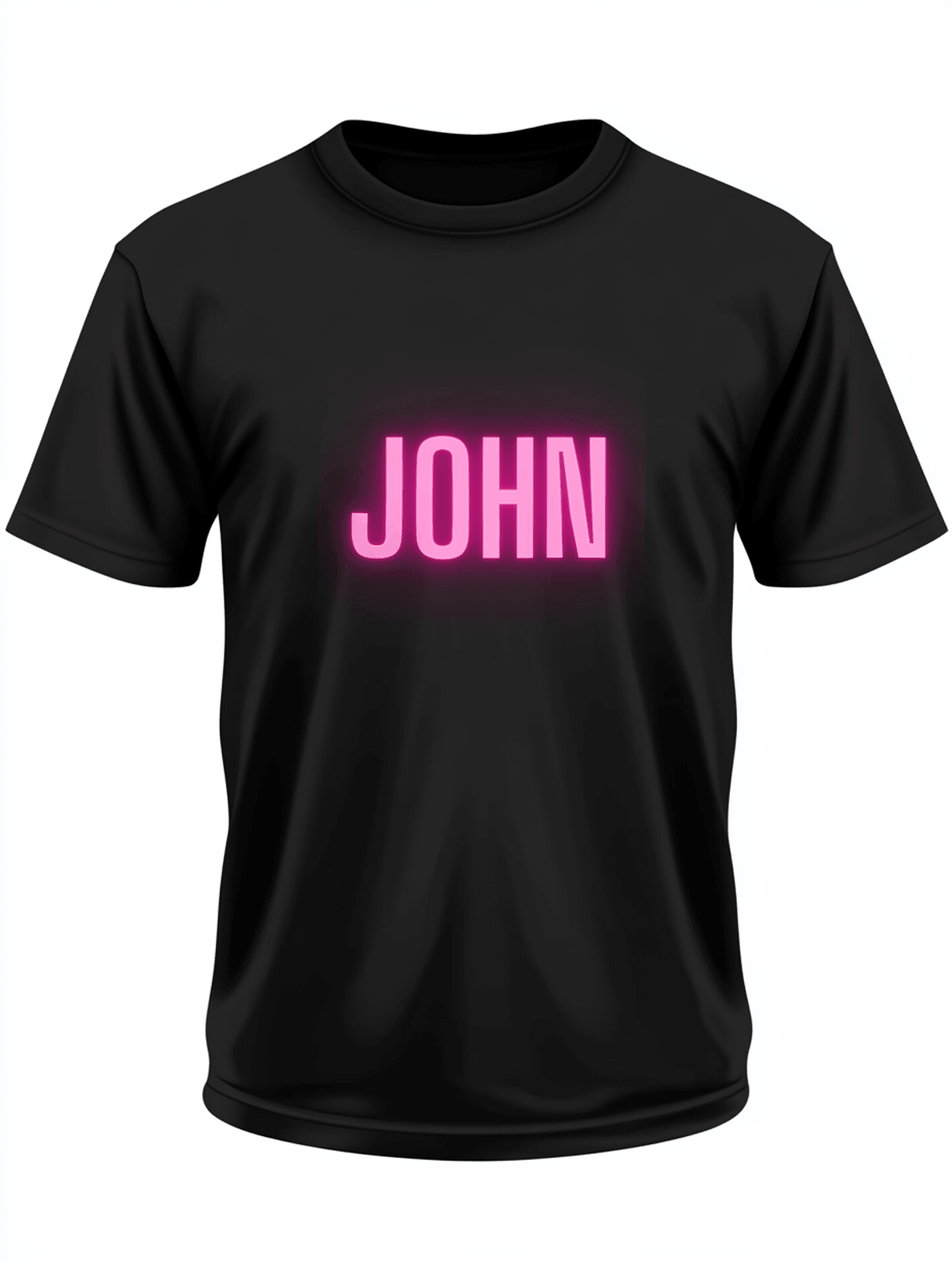 Personalized JOHN Neon-Pink T-Shirt