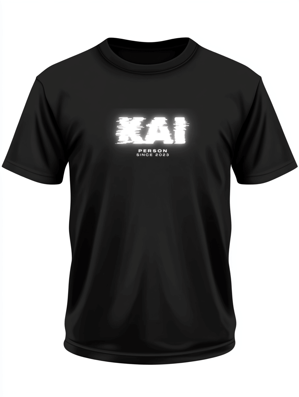 Personalized KAI Glitch-Style T-Shirt