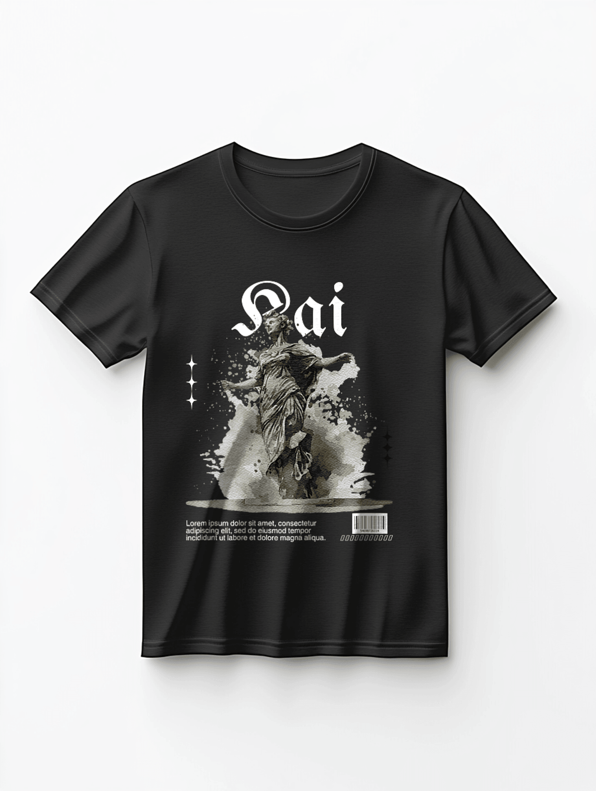 Personalized KAI Monochrome Statue T-Shirt