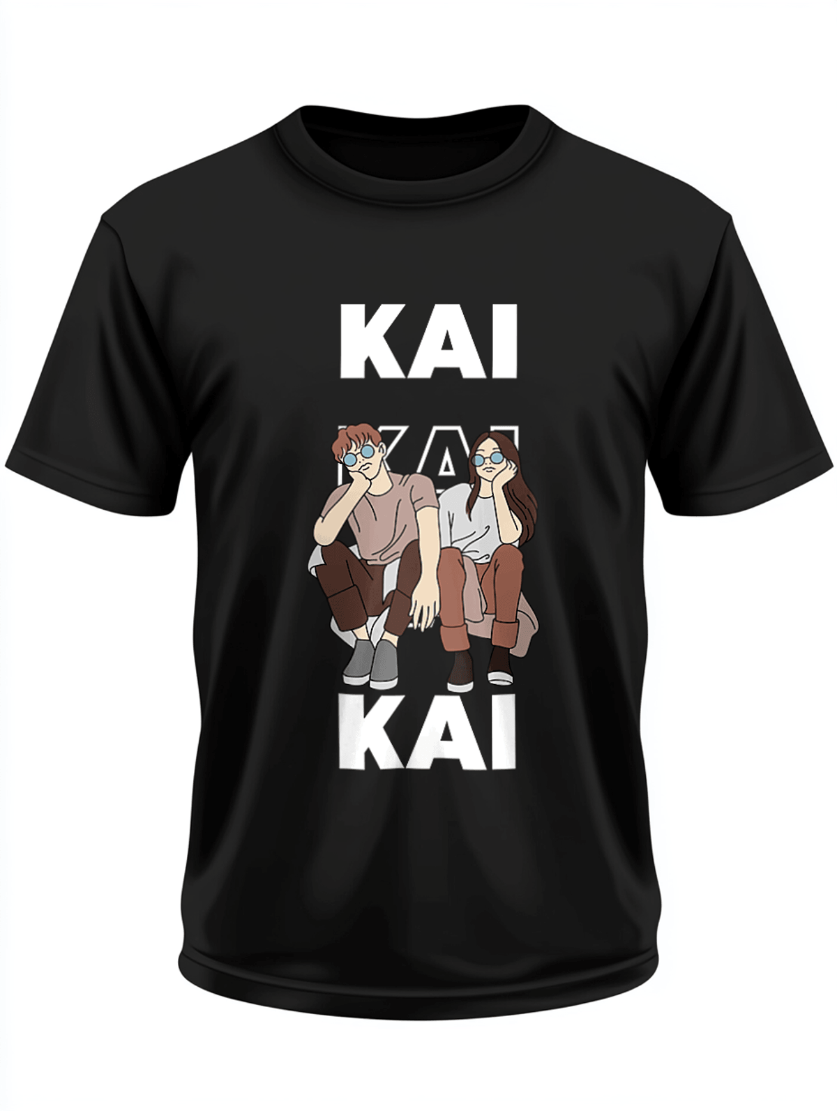 Personalized KAI T-Shirt with Playful Illustration