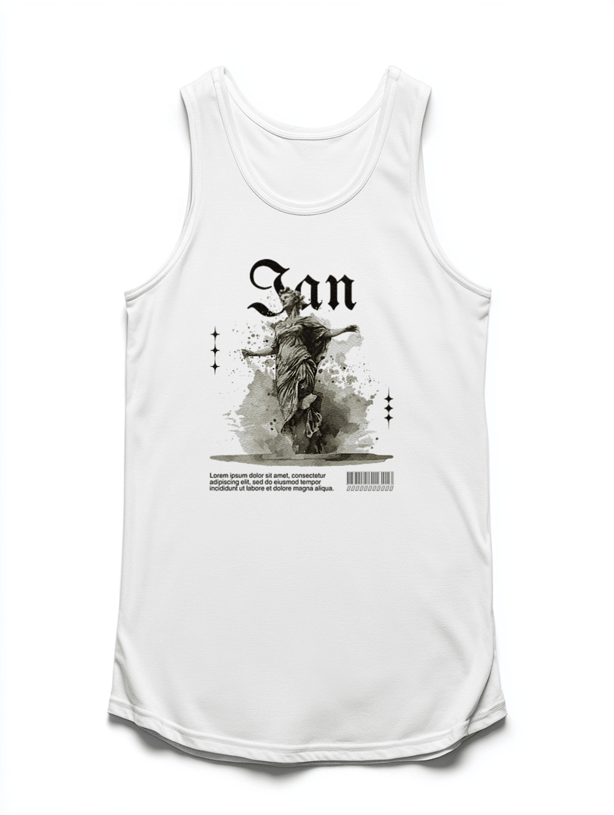 Personalized IAN Gothic Statue Tank Top