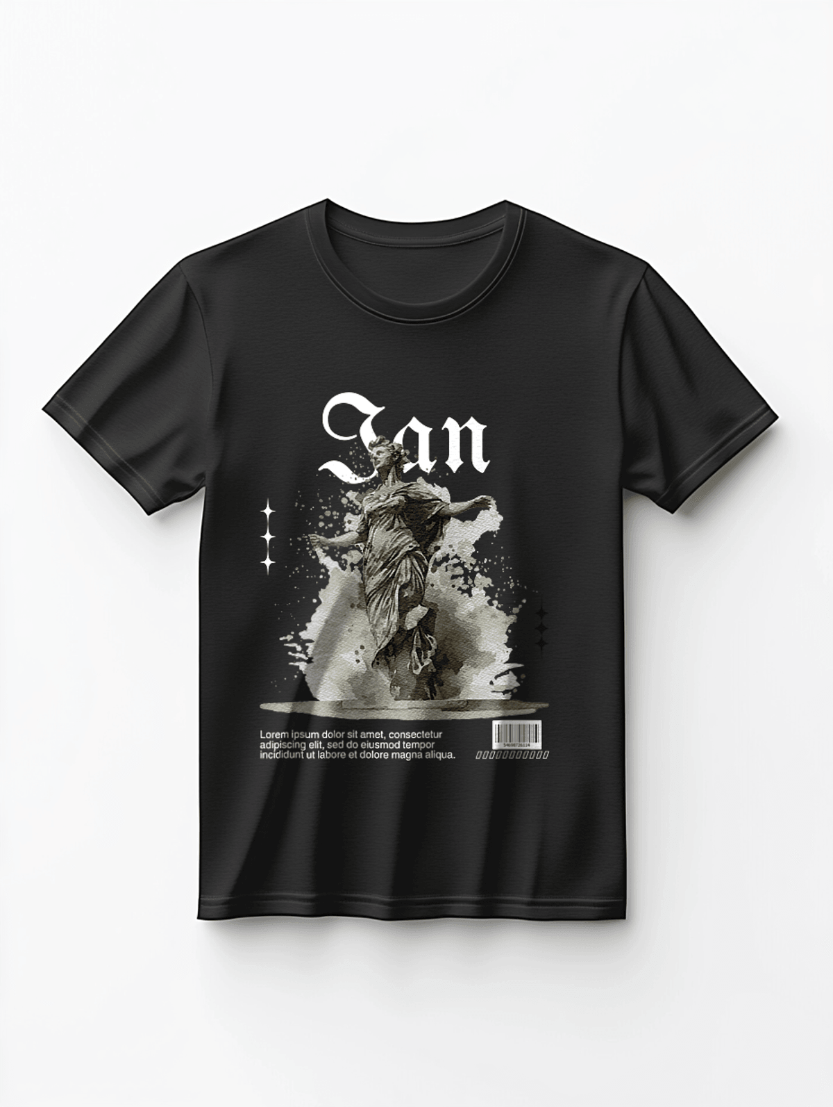 Personalized IAN Monochrome Statue T-Shirt