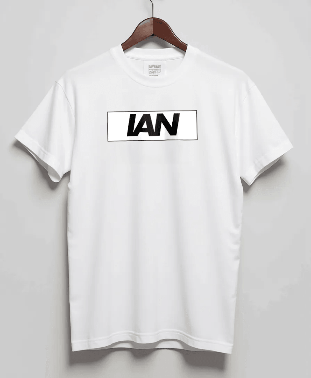 Personalized IAN Bold Lettering T-Shirt