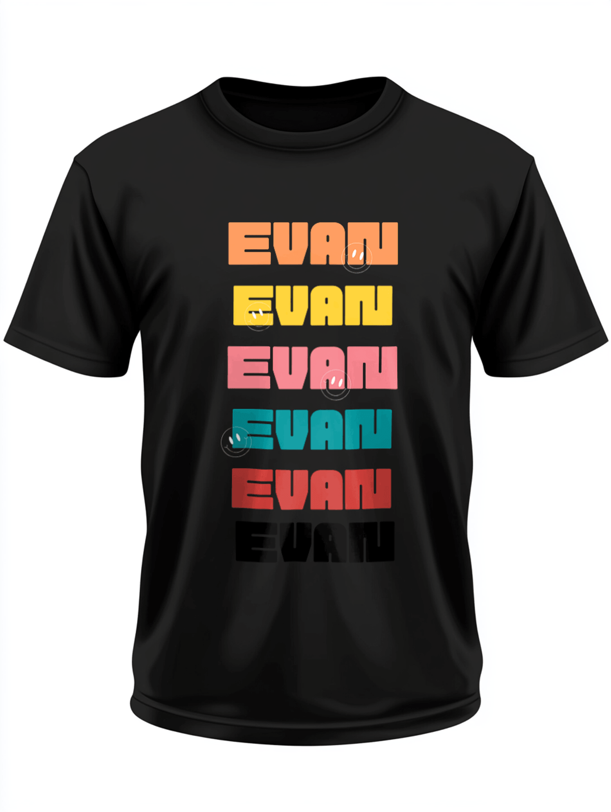Personalized EVAN Retro Pop T-Shirt