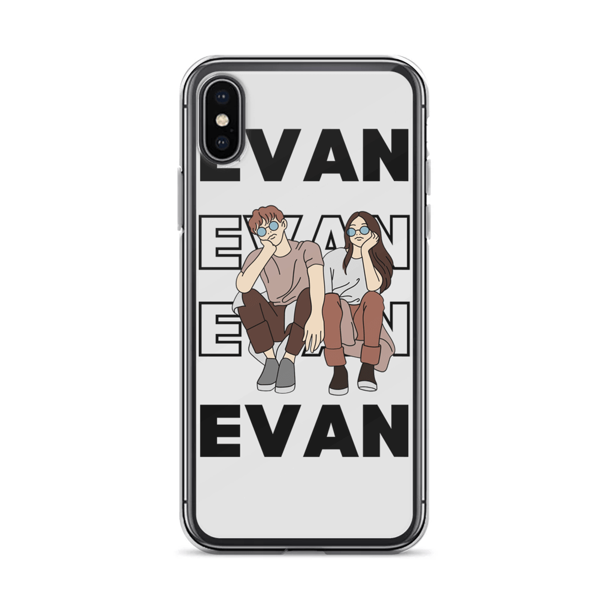 Personalized EVAN Clear Phone Case